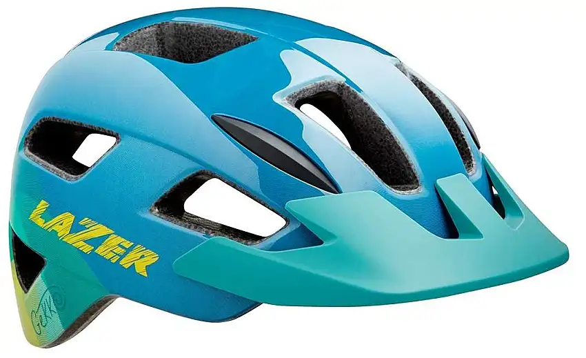 Cykelhjälm Lazer Gekko blå/gul