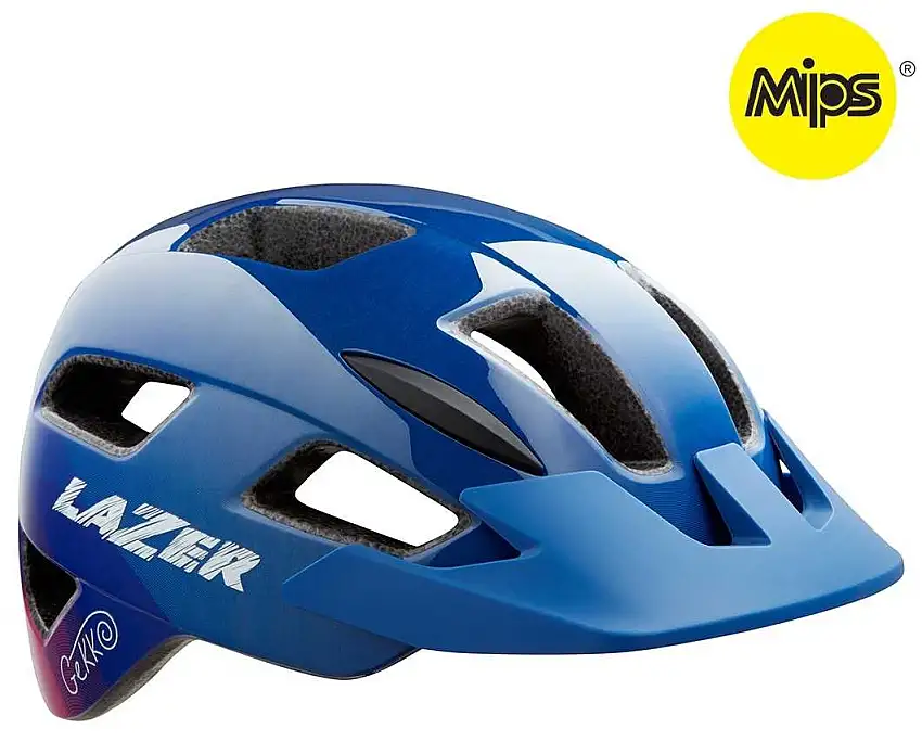 Cykelhjälm Lazer Gekko MIPS blå/rosa