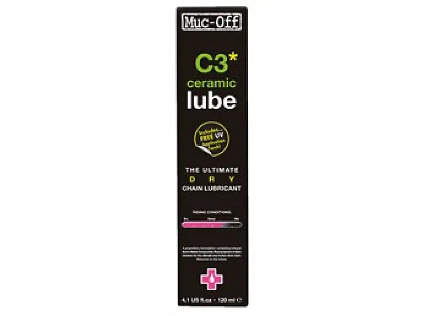 Muc-Off C3 Ceramic Dry Lube, 50ml, med UV-ljus