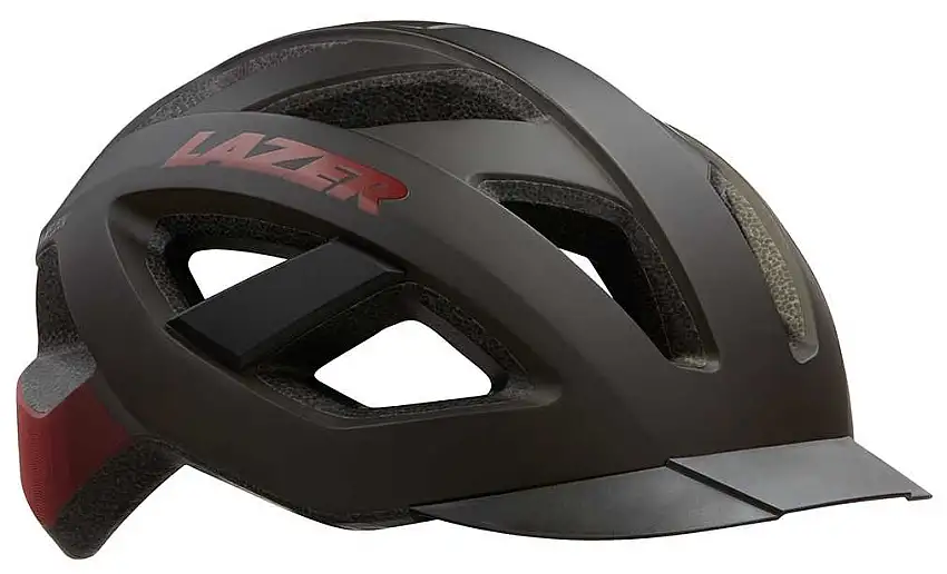 Cykelhjälm Lazer Cameleon matt svart/röd