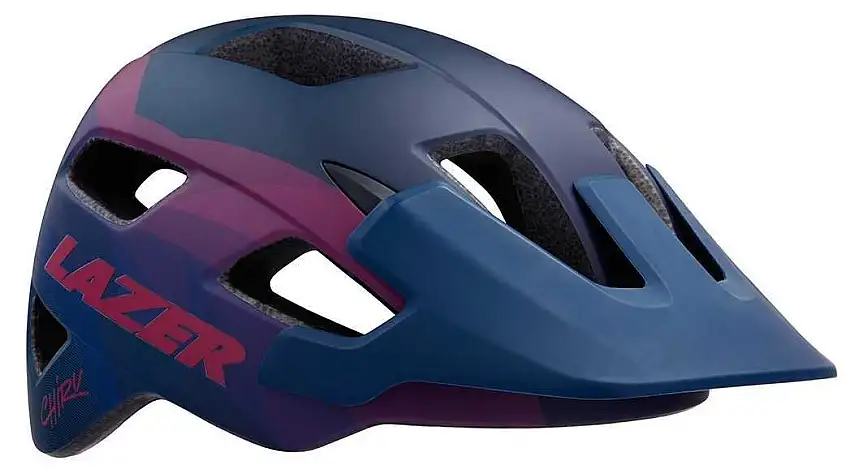 Cykelhjälm Lazer Chiru matt blå/rosa