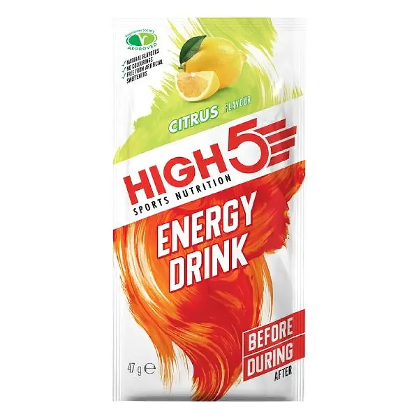 High5 Energy Drink energipulver Citrus brev 47 g.