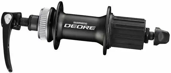 Baknav Shimano Deore FH-M615 skivbroms CL 36H 135 mm svart