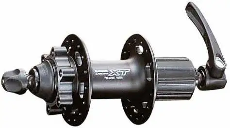 Baknav Shimano XT FH-M756A skivbroms IS 32H 135 mm svart