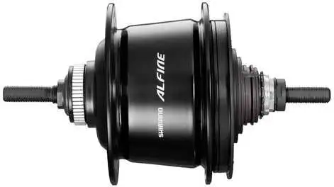 Baknav Shimano Alfine 8 SG-S7000 skivbroms CL 36H 135 mm svart