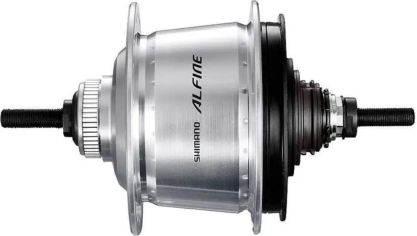 Baknav Shimano Alfine 8 SG-S7000 skivbroms CL 36H 135 mm silver
