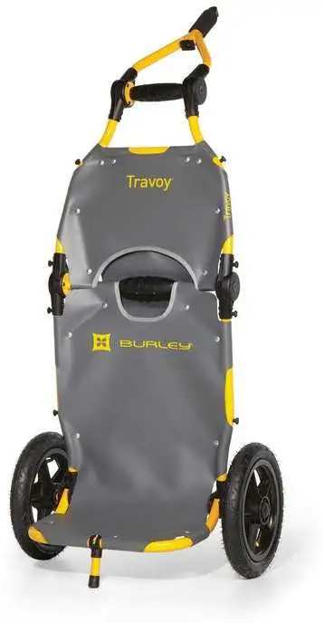 Transportvagn Burley Travoy grå/gul