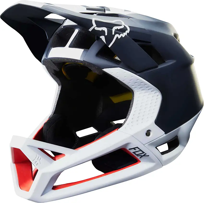 Cykelhjälm Fox Proframe Libra MIPS svart/vit