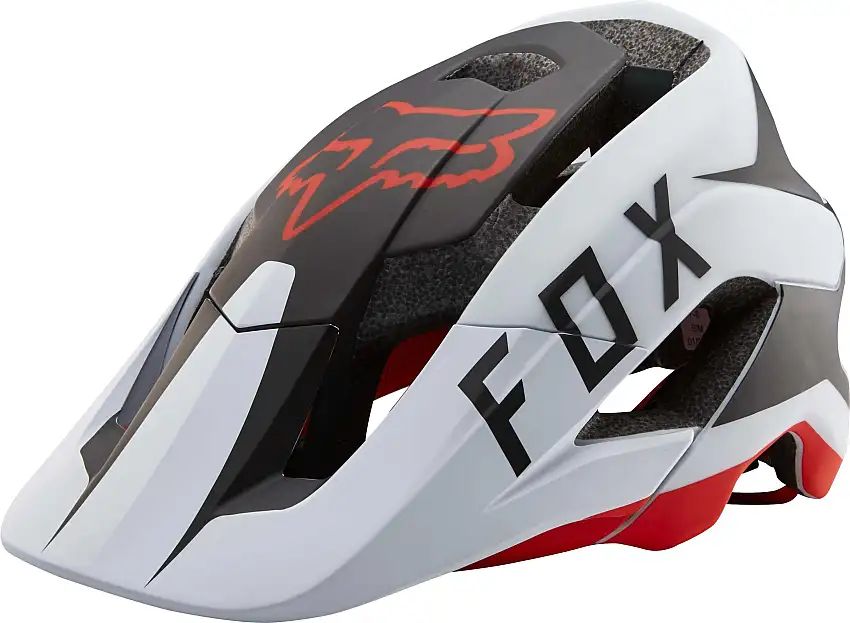 Cykelhjälm Fox Metah Flow vit/svart/röd