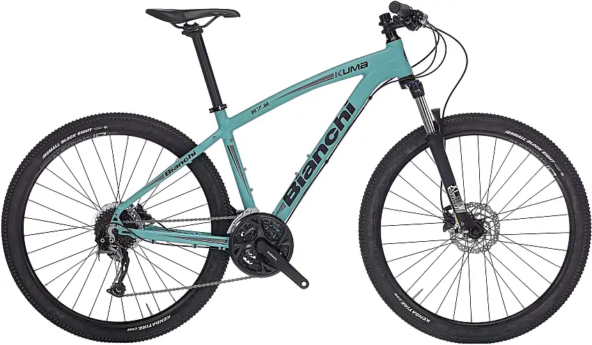Bianchi Kuma 27.2 Alivio/Altus 3 x 9 matt Celeste