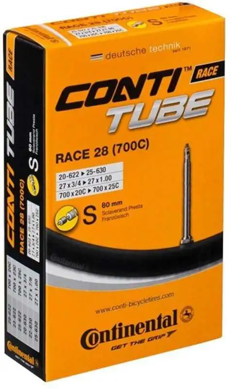 Cykelslang Continental Race 28 18/25-622/630 racerventil 80 mm