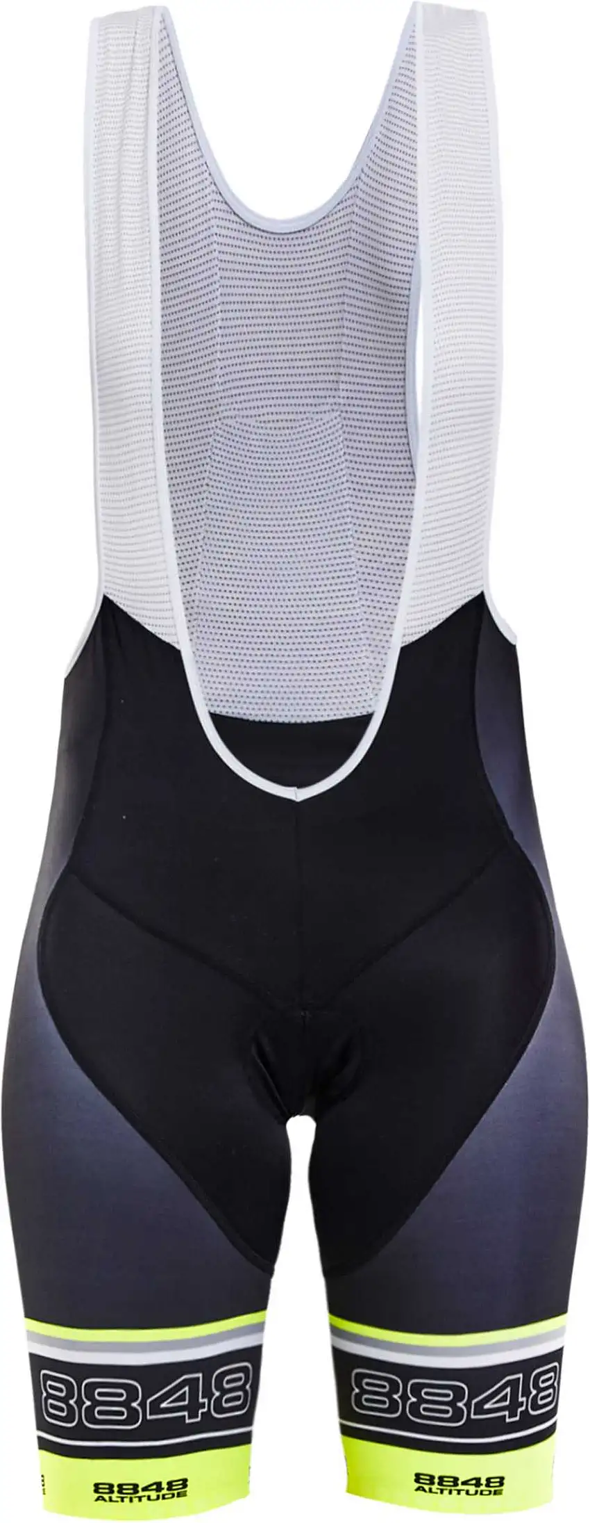 Bib Shorts 8848 Altitude Jeanette dam svart/neongul