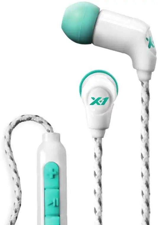 Hörlurar X-1 Momentum In-Ear vit/Teal