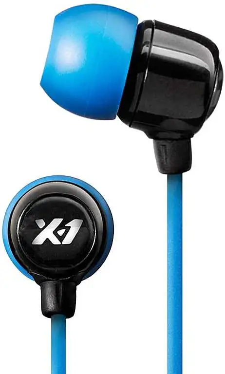 Hörlurar X-1 Surge Mini Waterproof In-Ear svart/blå