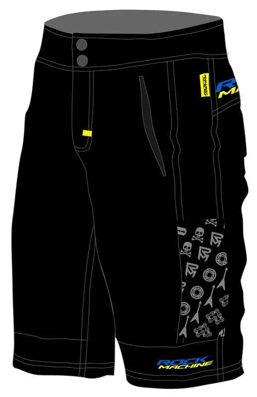 Baggy Shorts Rock Machine Enduro svart