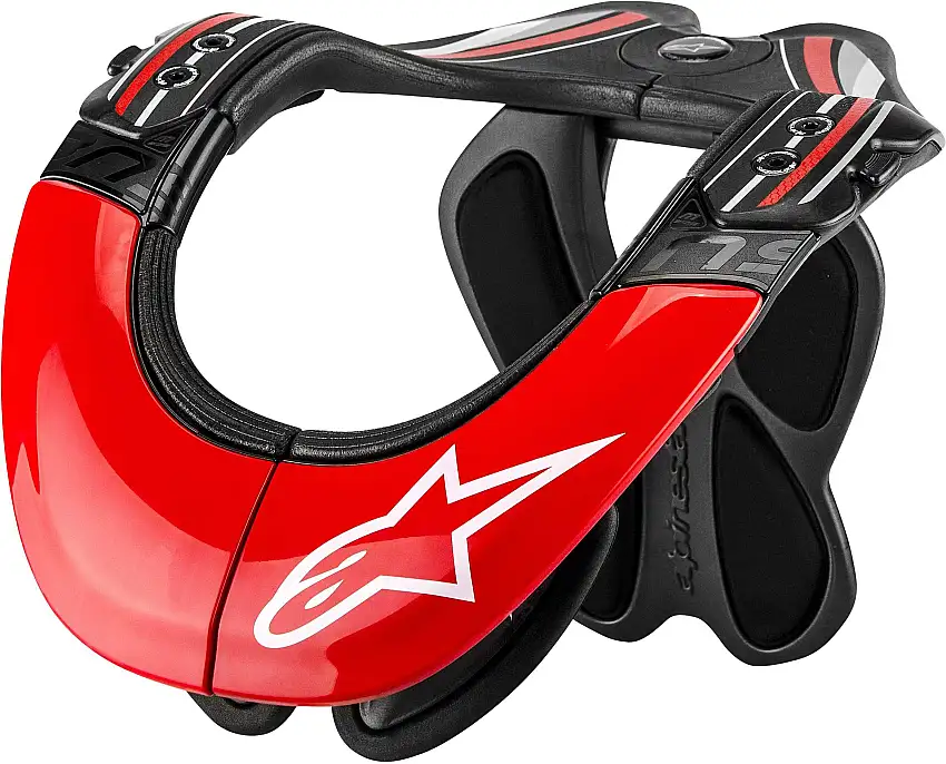 Nackskydd Alpinestars Bns Tech Carbon grå/röd/vit