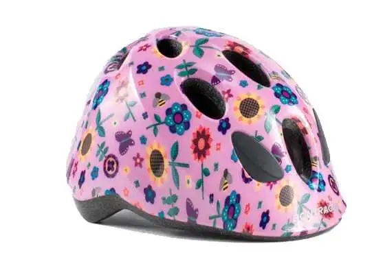 Cykelhjälm Bontrager Little Dipper MIPS rosa blommor
