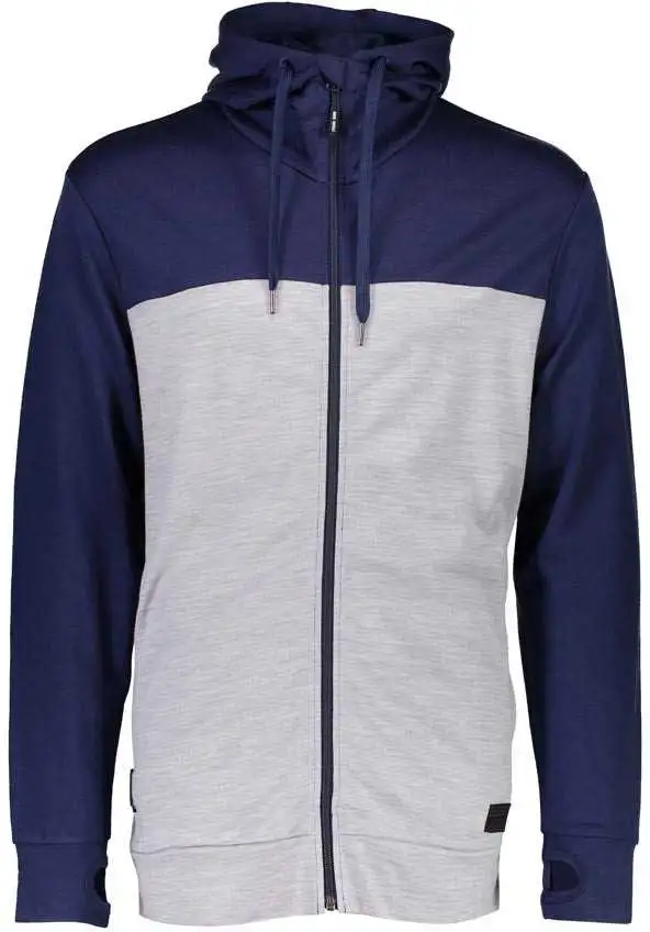 Huvtröja Mons Royal Wool Covert Mid-Hit marinblå/grå