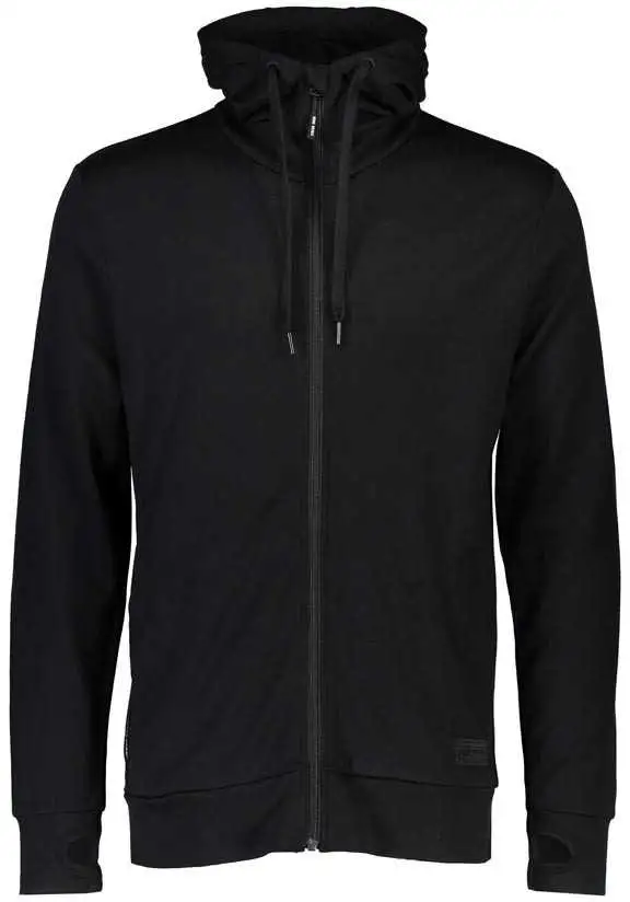Huvtröja Mons Royal Wool Mid-Hit X dam svart