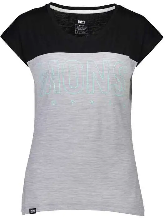 Tröja Mons Royal Wool Phoenix Cap Tee dam svart/grå