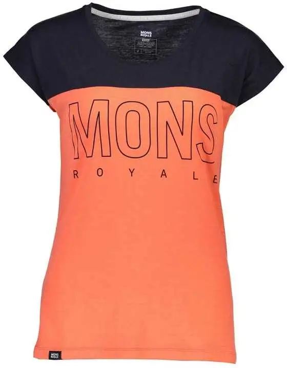 Tröja Mons Royal Wool Phoenix Cap Tee dam orange/blå