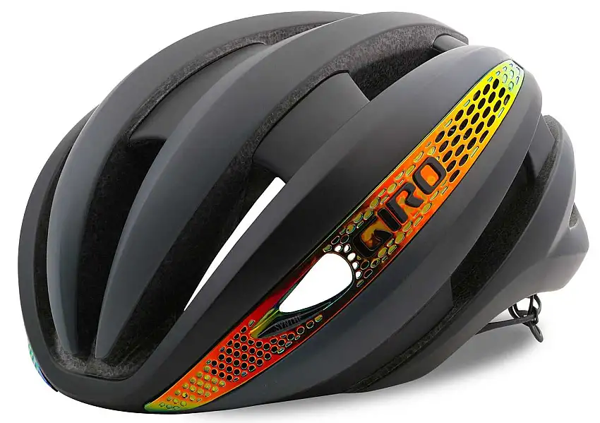 Cykelhjälm Giro Synthe MIPS svart/orange