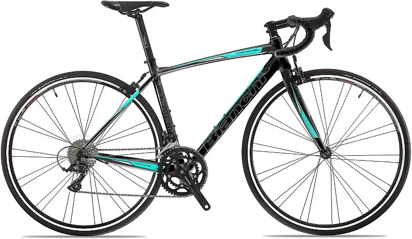 Bianchi Via Nirone 7 Dama Sora svart/celeste/vit