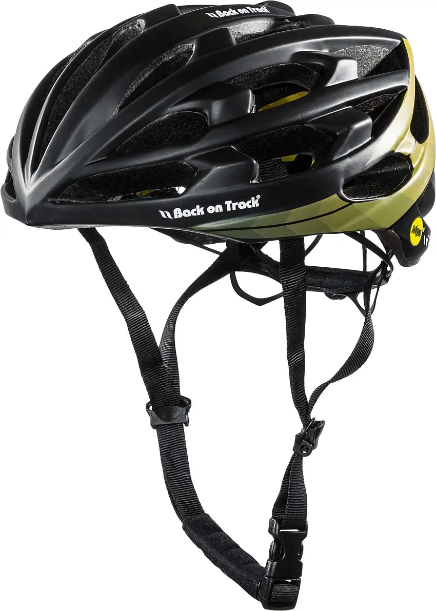 Cykelhjälm Back on Track Wings MIPS svart/gul