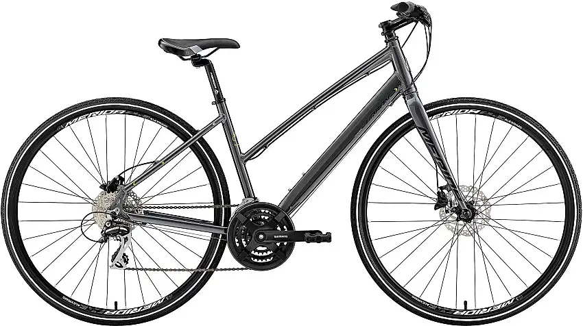 Merida Crossway Urban 20-D dam mörk silver/grön