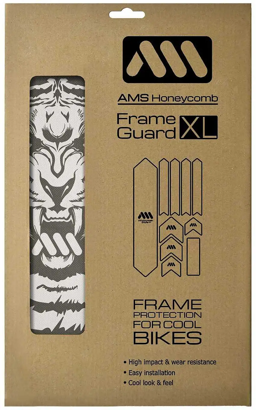 Ramskydd AMS Honeycomb XL transparent/grå tiger