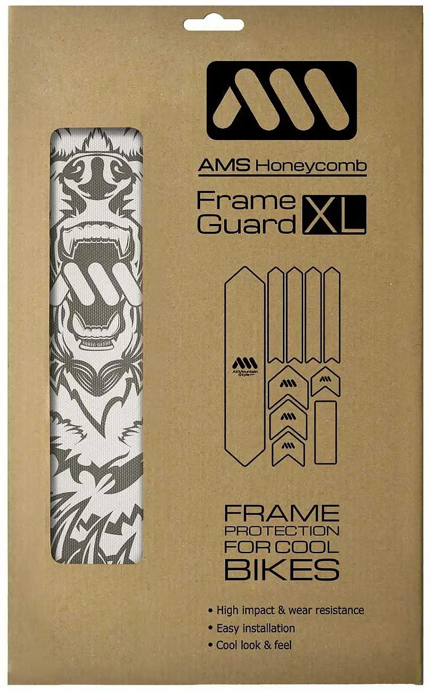 Ramskydd AMS Honeycomb XL transparent/grå björn