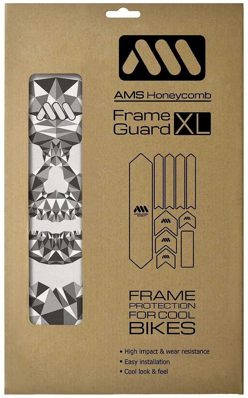 Ramskydd AMS Honeycomb XL transparent/grå dödskalle