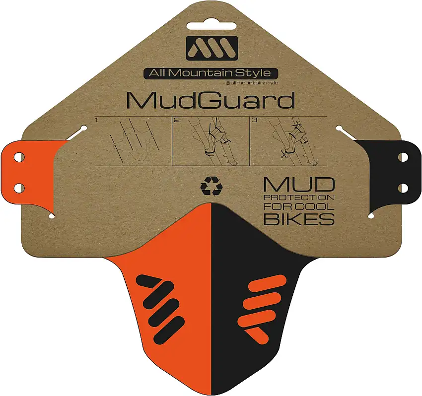 Framskärm AMS Mud Guard orange/svart