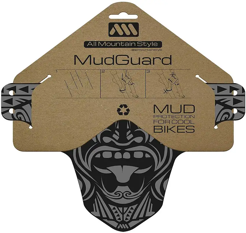Framskärm AMS Mud Guard svart/grå maori