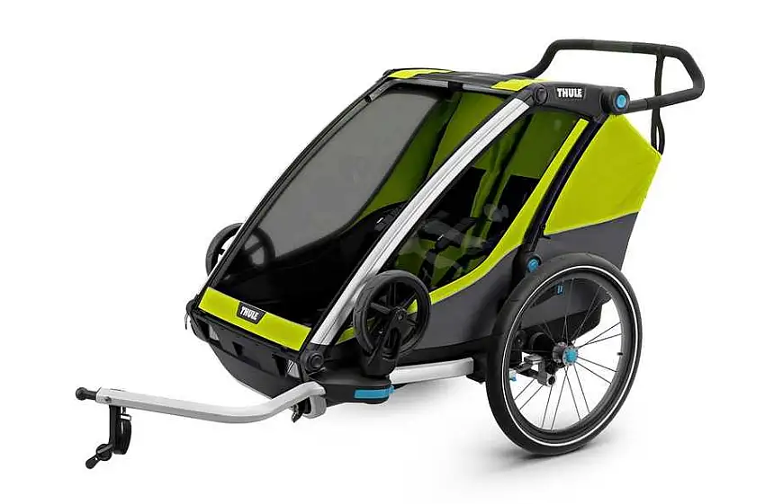 Cykelvagn Thule Chariot Cab 2 barn grön
