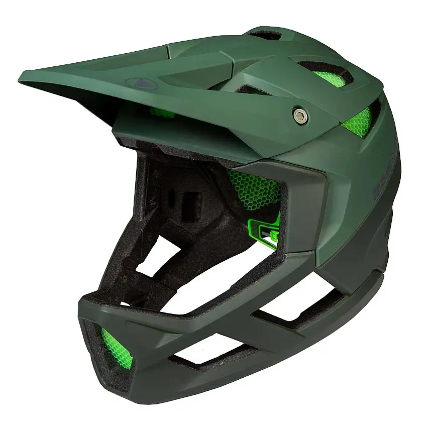 Cykelhjälm Endura MT500 Full Face grön