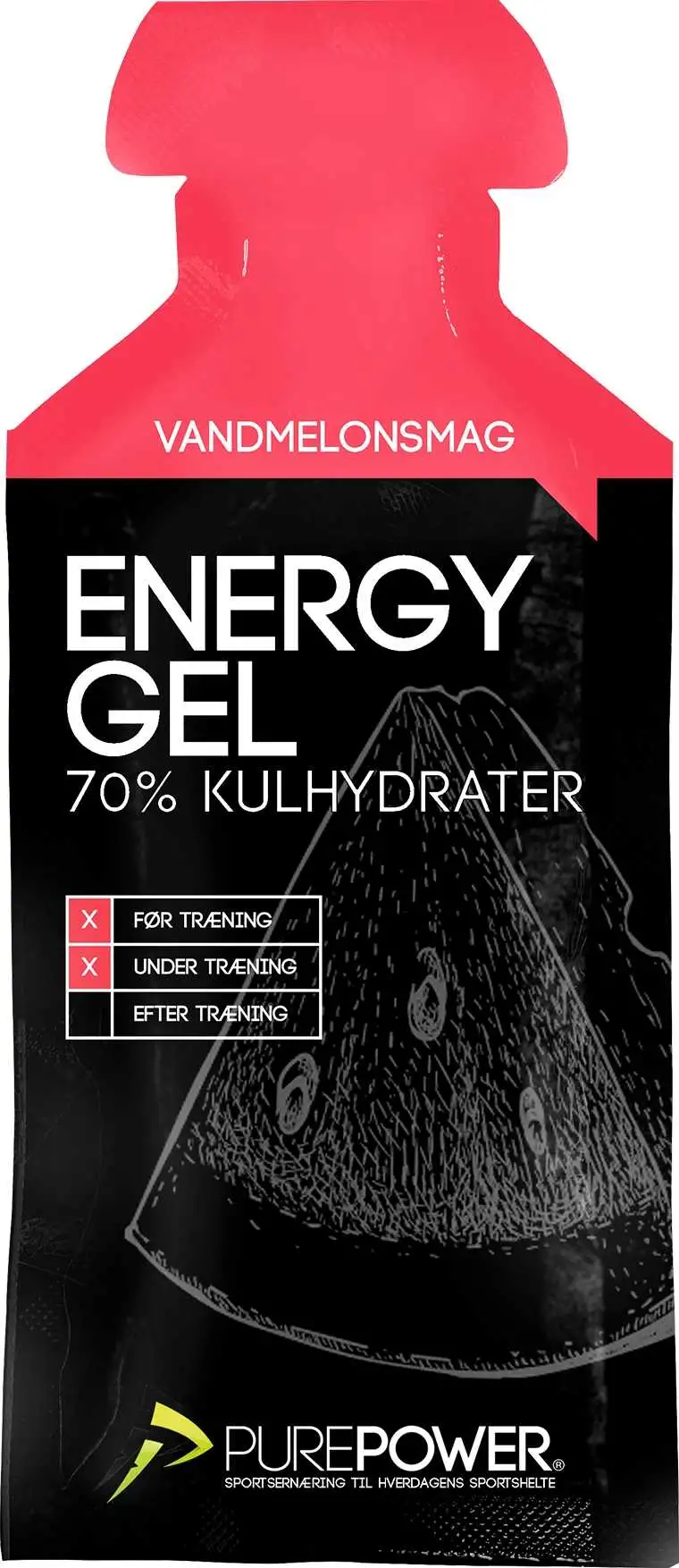Energigel PurePower Energy Gel 40 g vattenmelon