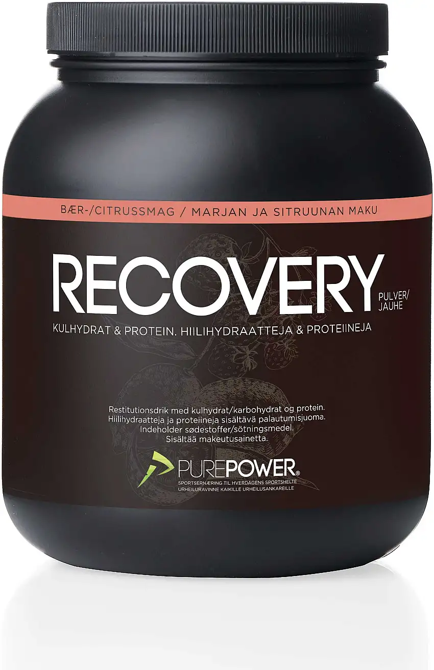Sportdryck PurePower Pure Recovery 1.6 kg bär/citrus