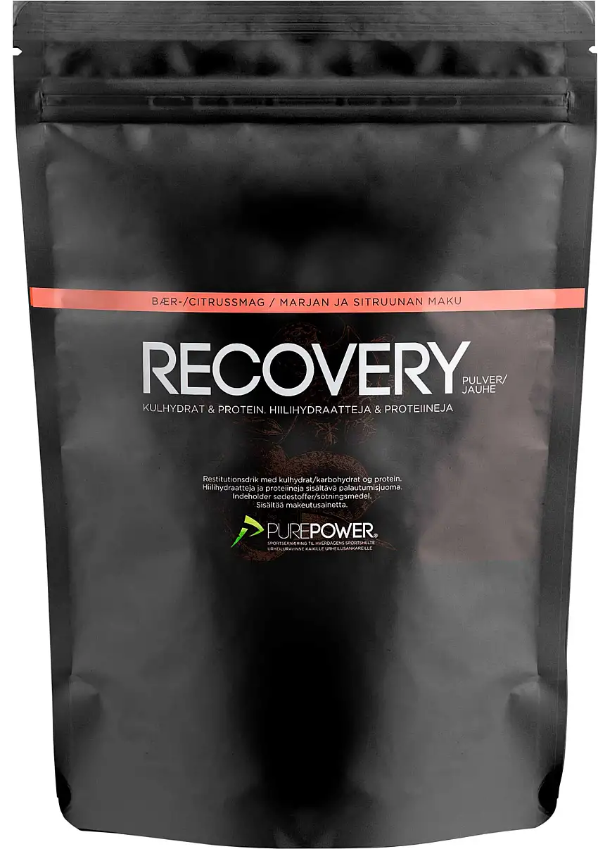Sportdryck PurePower Pure Recovery 50 g bär/citrus 12-pack