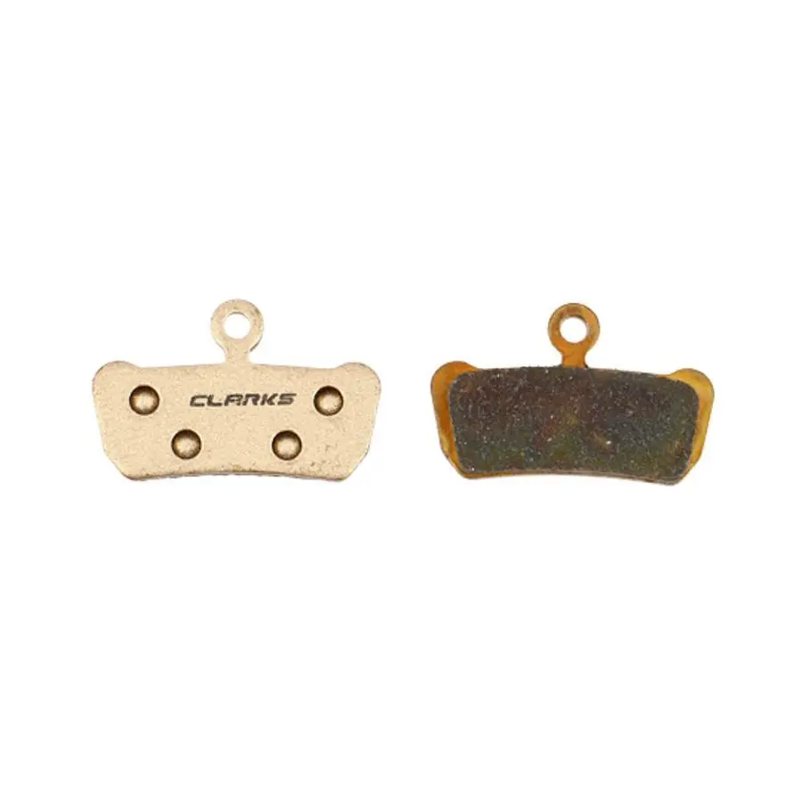 Ett par bromsbelägg Clarks Cycle Systems Sintered Xo Elixir