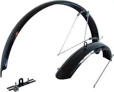 Skärmset Cavo långa med stag 507/60 mm svart
