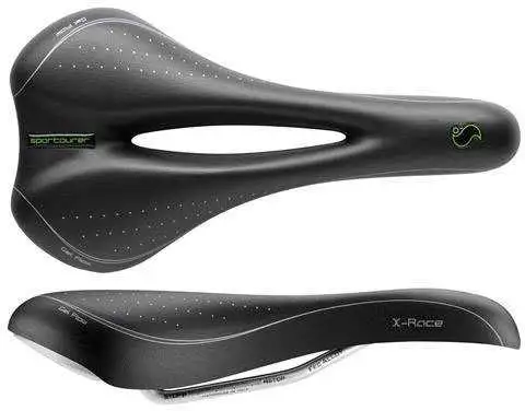 Sadel Sportourer X-Race Gel Flow Unisex svart 140 mm