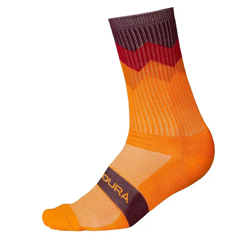 Strumpor Endura Jagged Orange