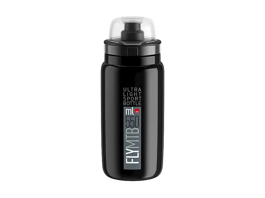 Flaska Elite FLY MTB Svart/Grå 550ml