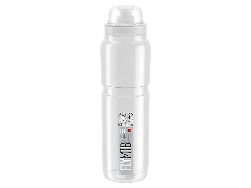 Flaska Elite FLY MTB Klar/Grå 950ml
