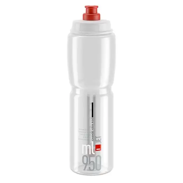 Flaska Elite Jet Klar/Röd 950ml
