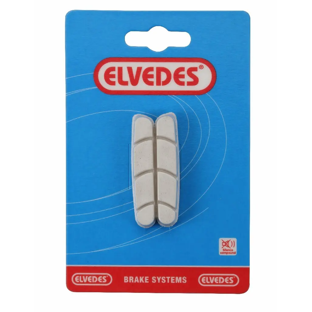 Ett par ersättningsbromsbelägg för landsväg Elvedes Campagnolo