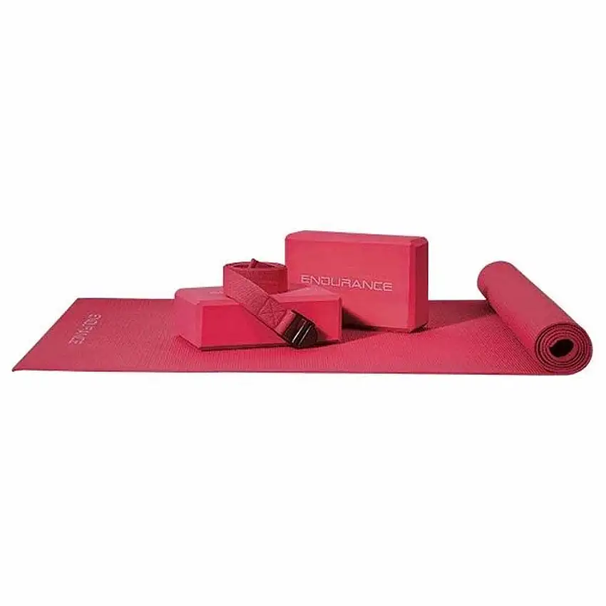 Träningsset Endurance Yoga Fitnesskit Rosa