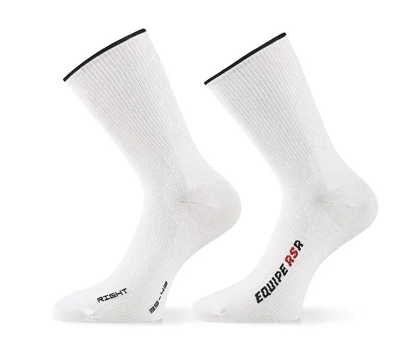 Strumpa Assos RSR Socks Vit/Grå