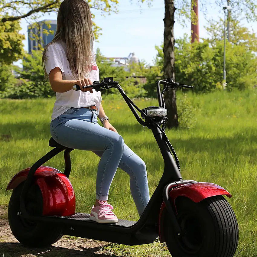 Harleyscooter X-Pro Fatboy röd